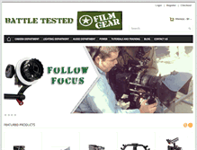 Tablet Screenshot of battletestedfilmgear.com